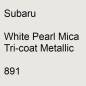 Preview: Subaru, White Pearl Mica Tricoat Metallic, 891.